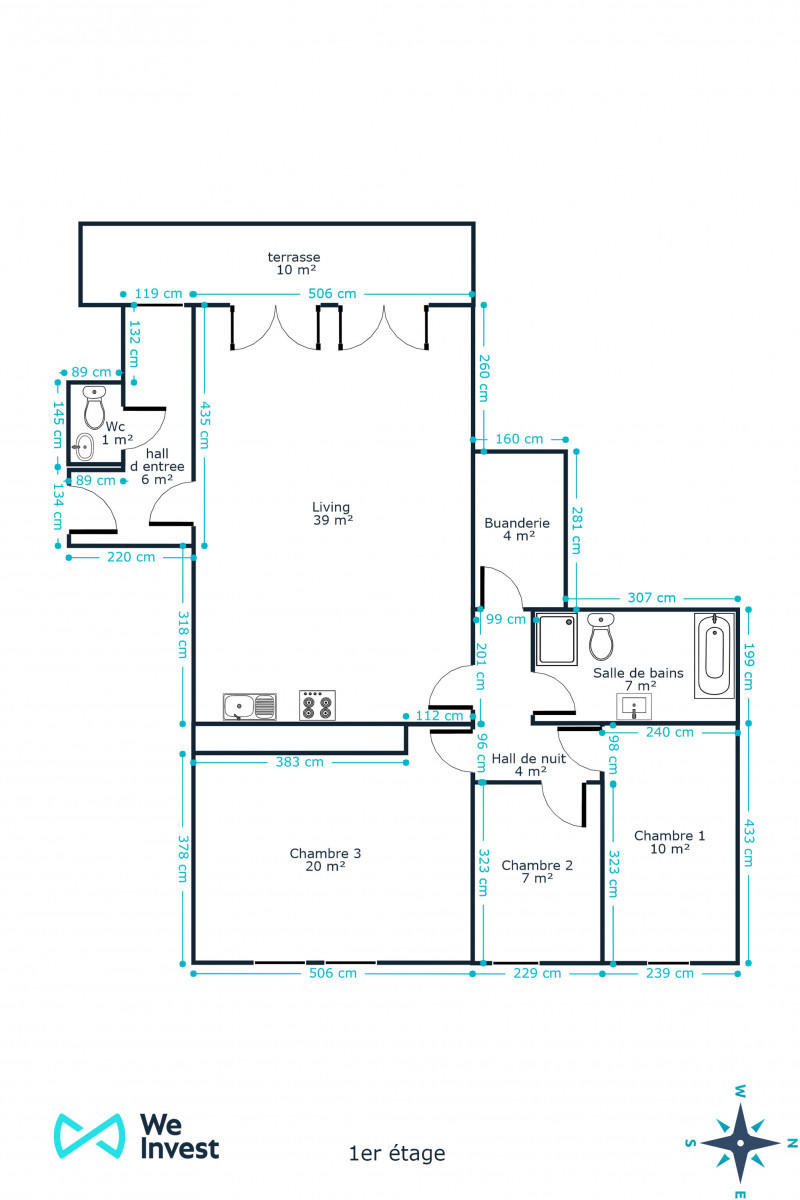 Picture 4 of 4 for Flat with three bedrooms in Arlon