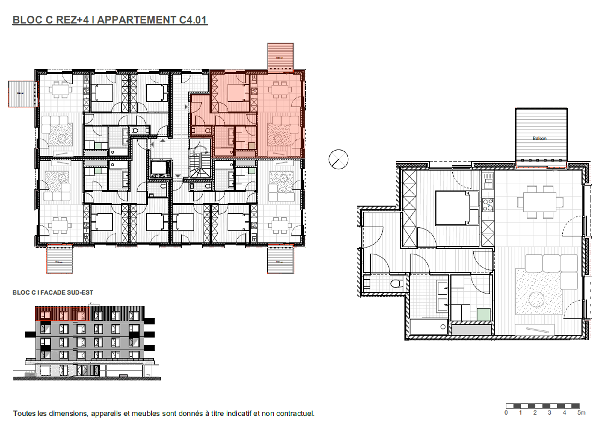 Picture 1 of 4 for Flat with one bedroom in Mons 